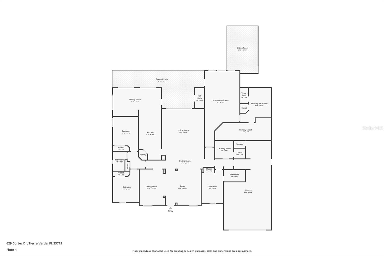 629 CORTEZ DR, TIERRA VERDE, FL, 33715