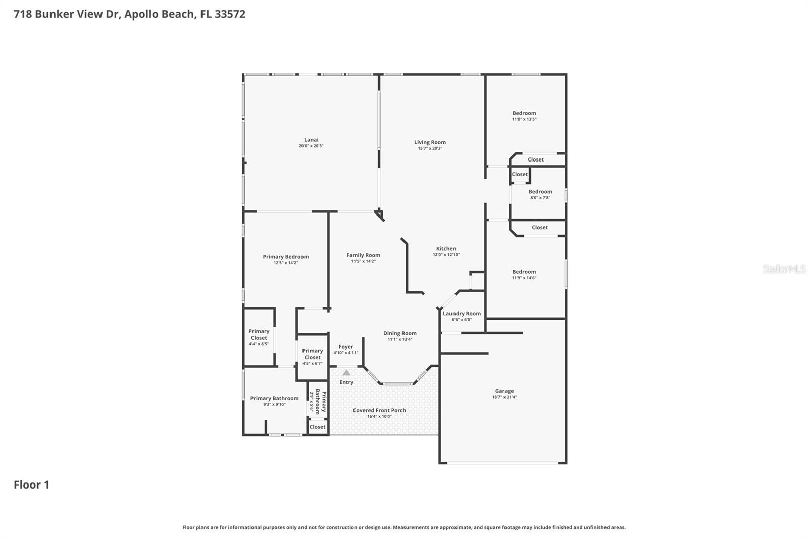 718 BUNKER VIEW DR, APOLLO BEACH, FL, 33572