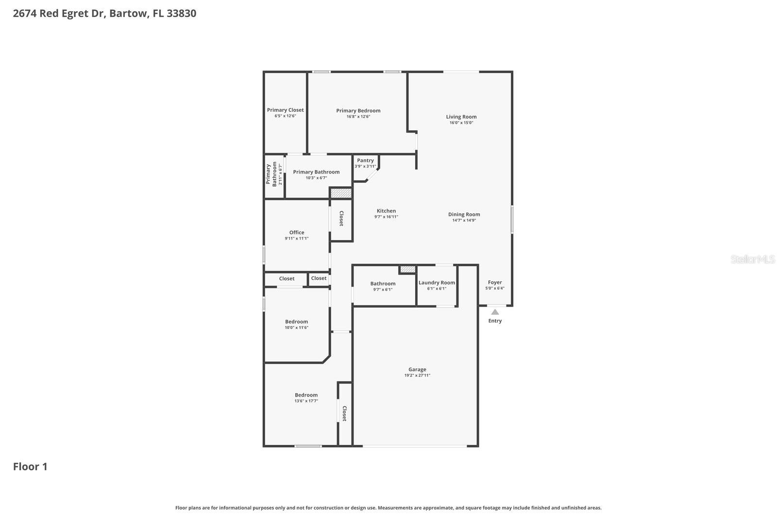 2674 RED EGRET DR, BARTOW, FL, 33830