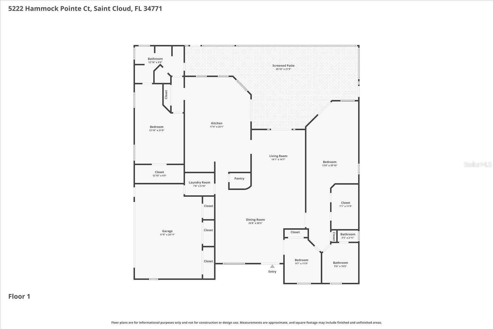 5222 HAMMOCK POINTE CT, ST CLOUD, FL, 34771