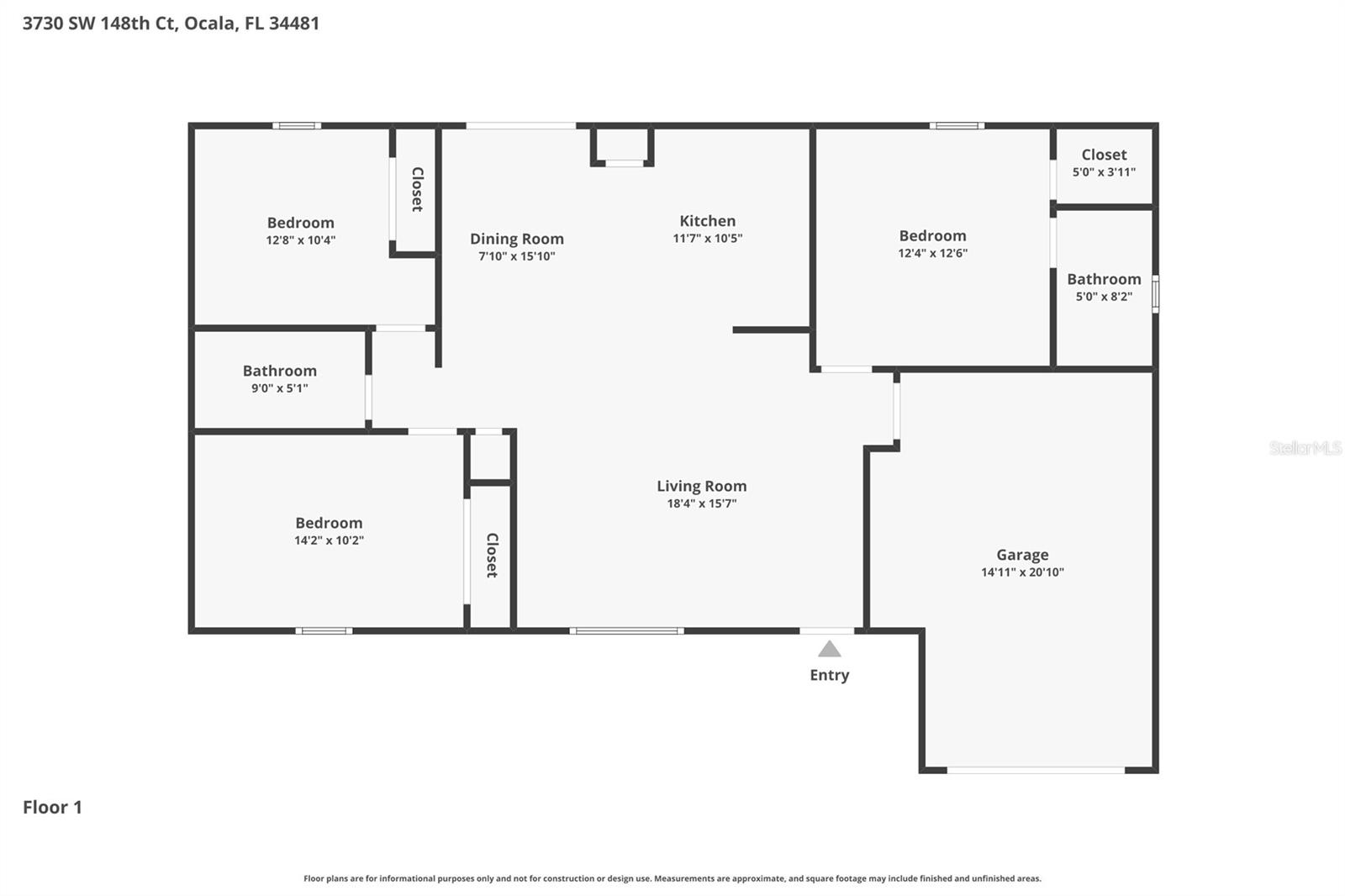 3730 SW 148TH CT, OCALA, FL, 34481