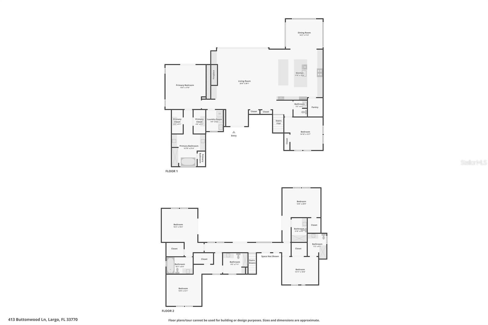 413 BUTTONWOOD LN, LARGO, FL, 33770