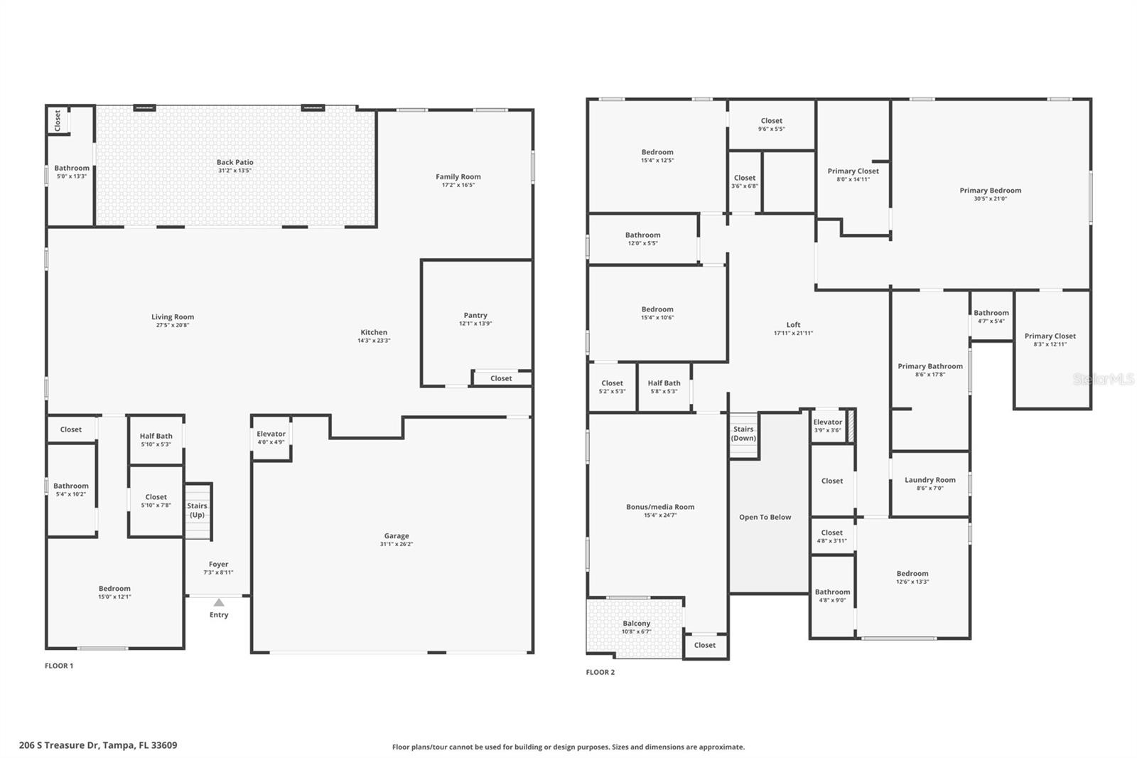 206 S TREASURE DR, TAMPA, FL, 33609