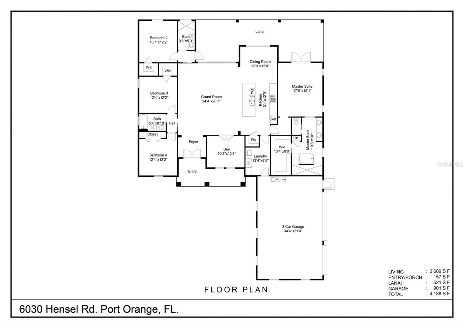 6030 HENSEL RD, PORT ORANGE, FL, 32127