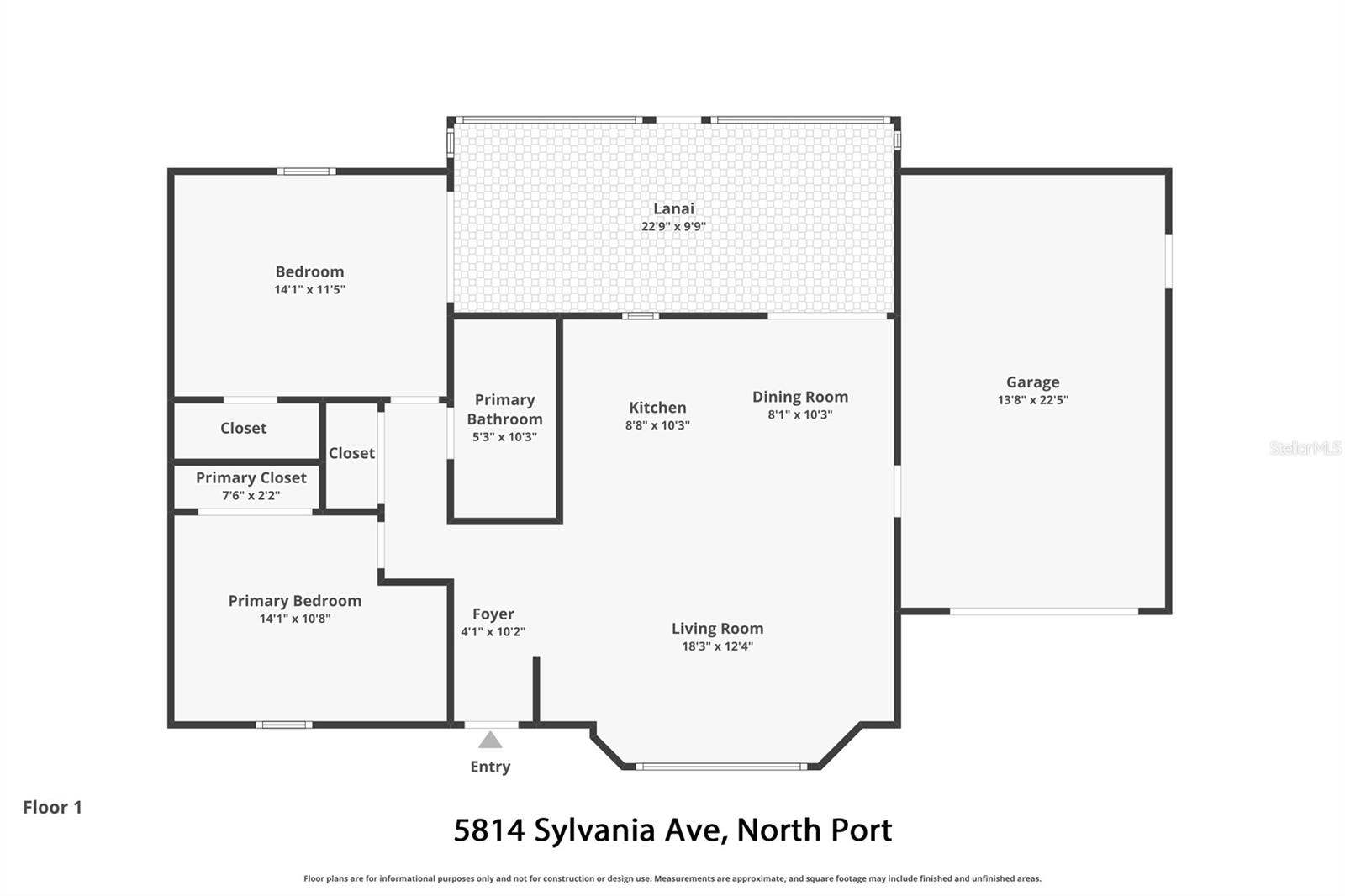5814 SYLVANIA AVE, NORTH PORT, FL, 34291