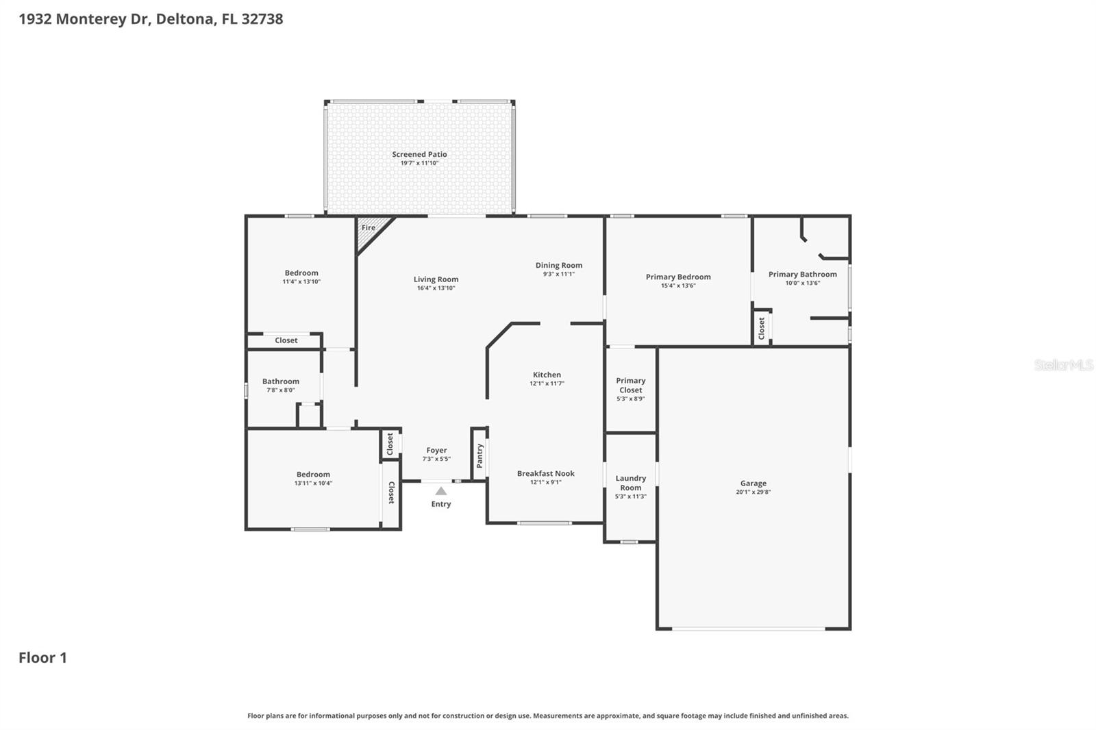 1392 MONTEREY DR, DELTONA, FL, 32738