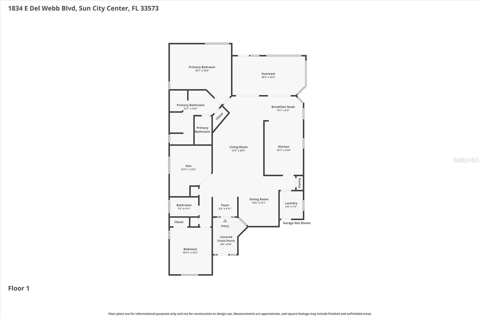 1834 E DEL WEBB BLVD, SUN CITY CENTER, FL, 33573