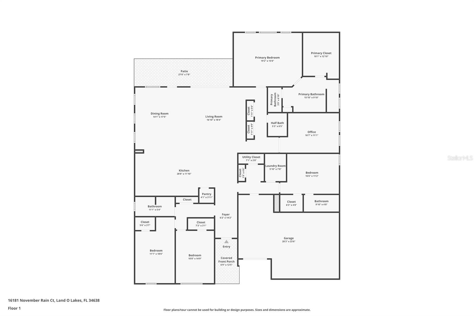 16181 NOVEMBER RAIN CT, LAND O LAKES, FL, 34638