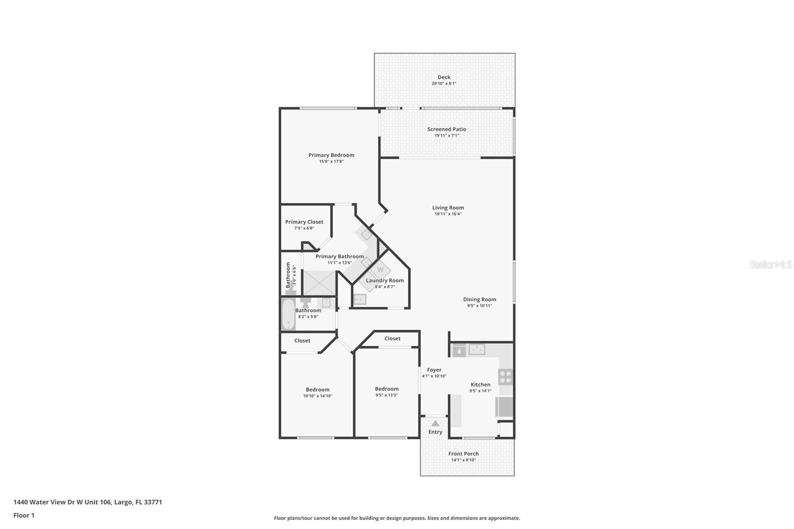 1440 WATER VIEW DR W #106, LARGO, FL, 33771