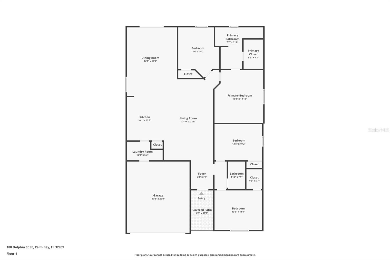 180 DOLPHIN ST SE, PALM BAY, FL, 32909