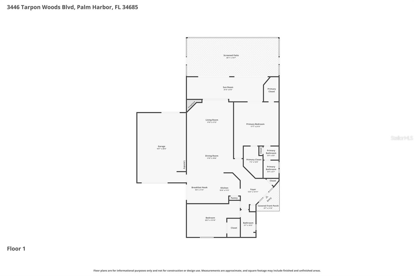 3446 TARPON WOODS BLVD, PALM HARBOR, FL, 34685
