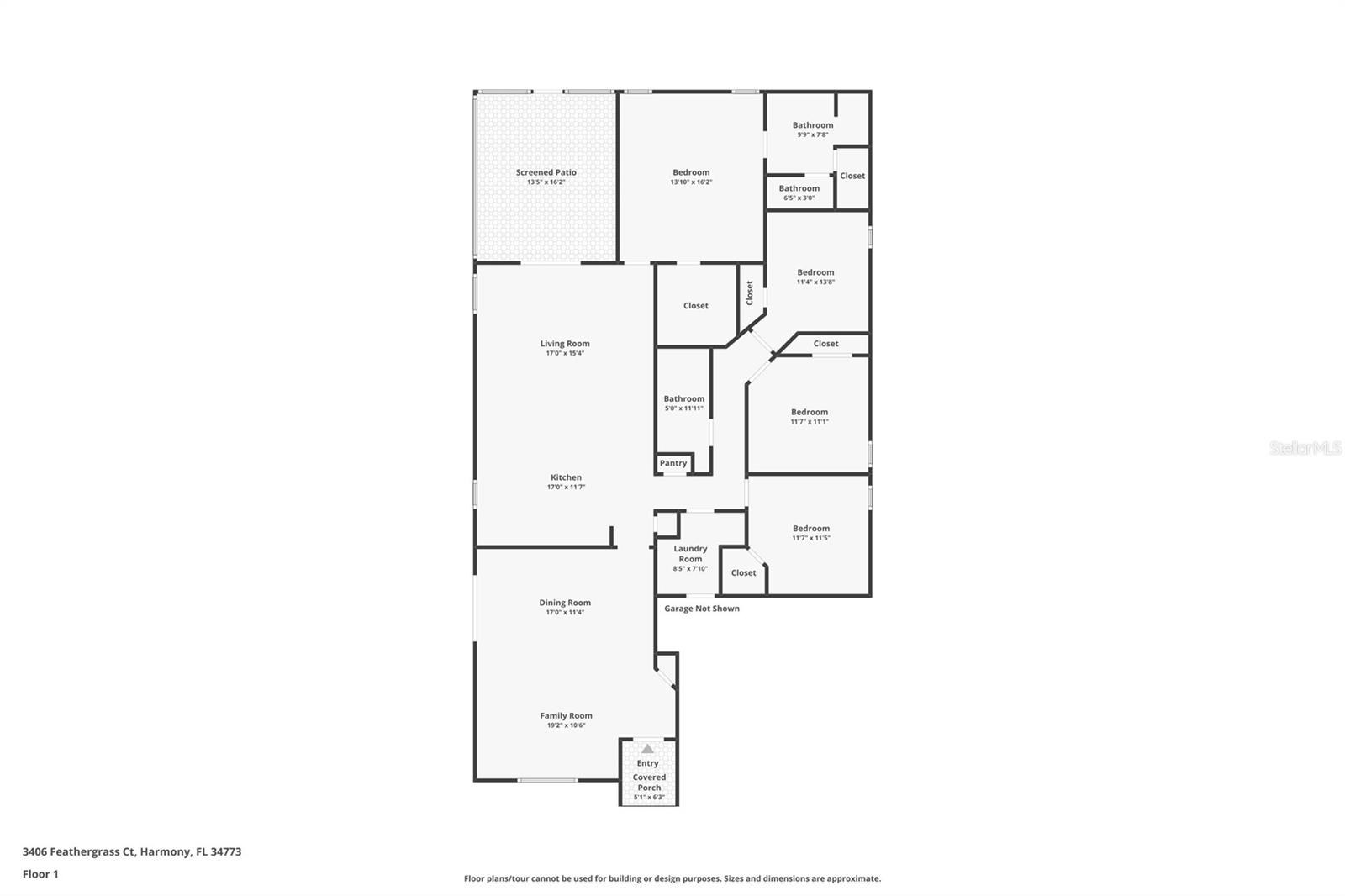 3406 FEATHERGRASS CT, HARMONY, FL, 34773