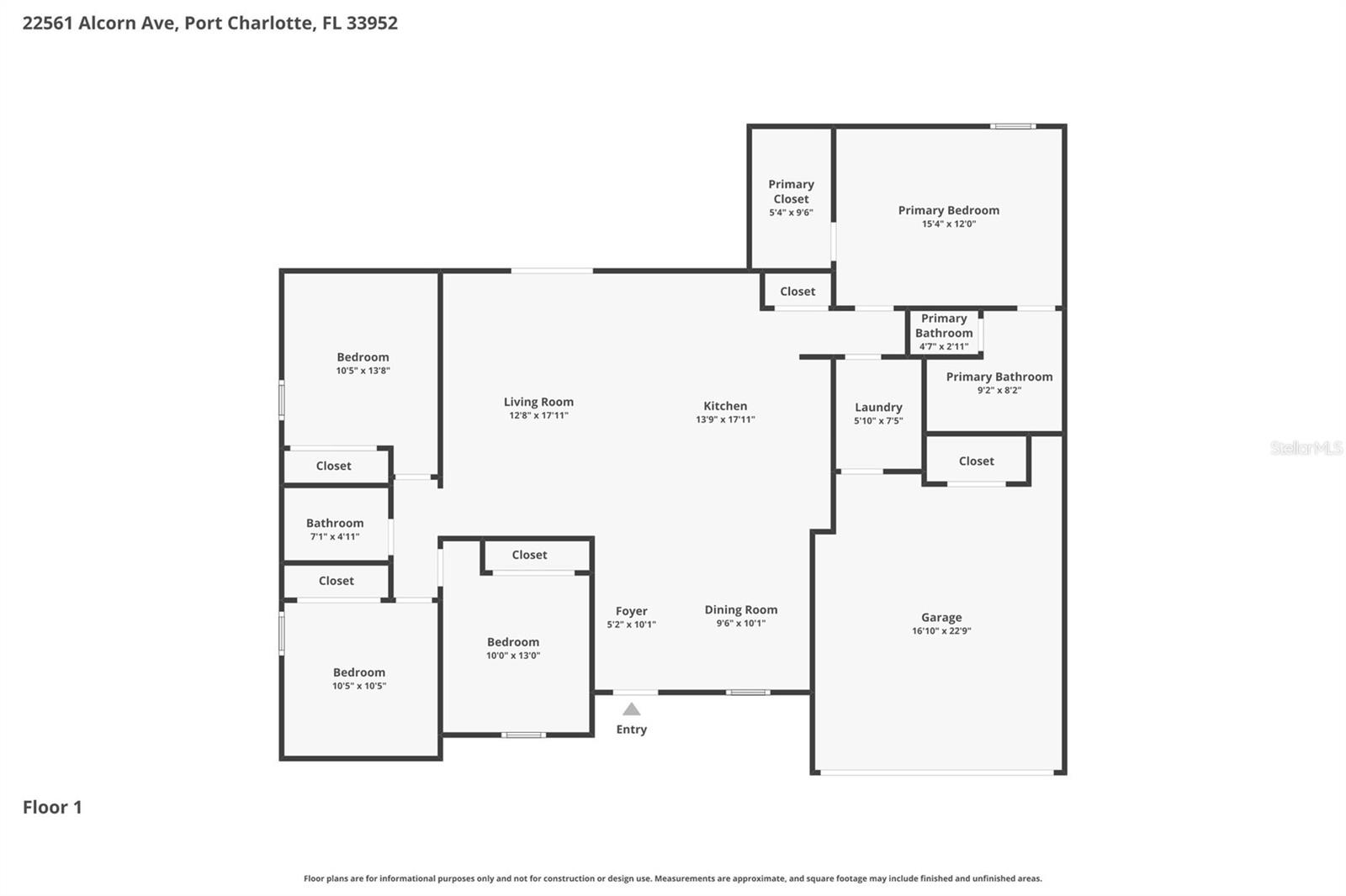 22561 ALCORN AVE, PORT CHARLOTTE, FL, 33952