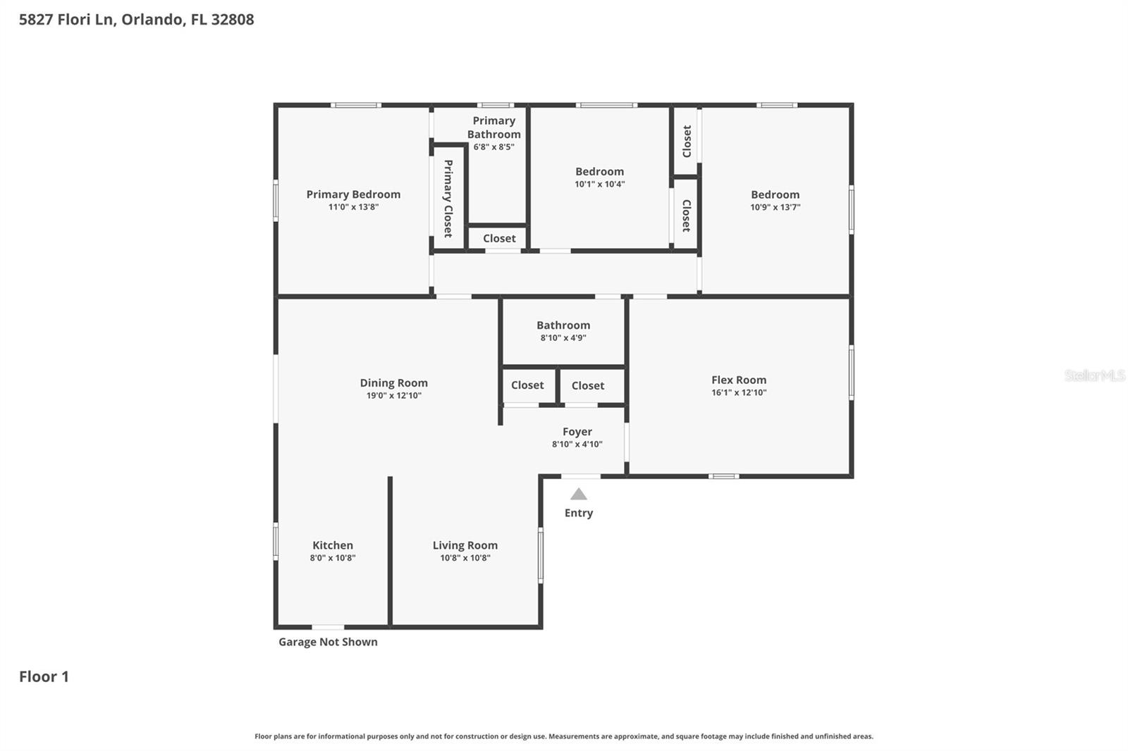 5827 FLORI LN, ORLANDO, FL, 32808