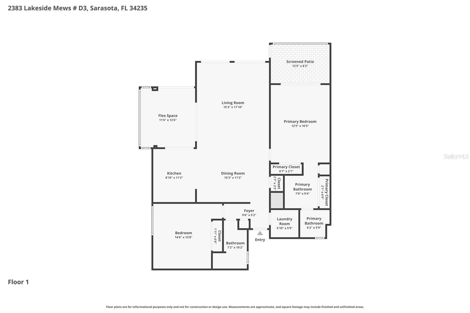 2383 LAKESIDE MEWS #D3, SARASOTA, FL, 34235