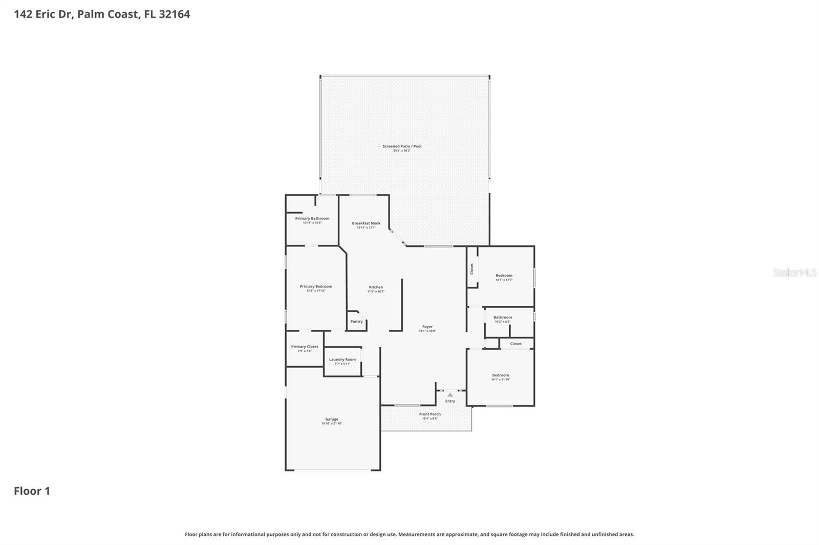 142 ERIC DR, PALM COAST, FL, 32164