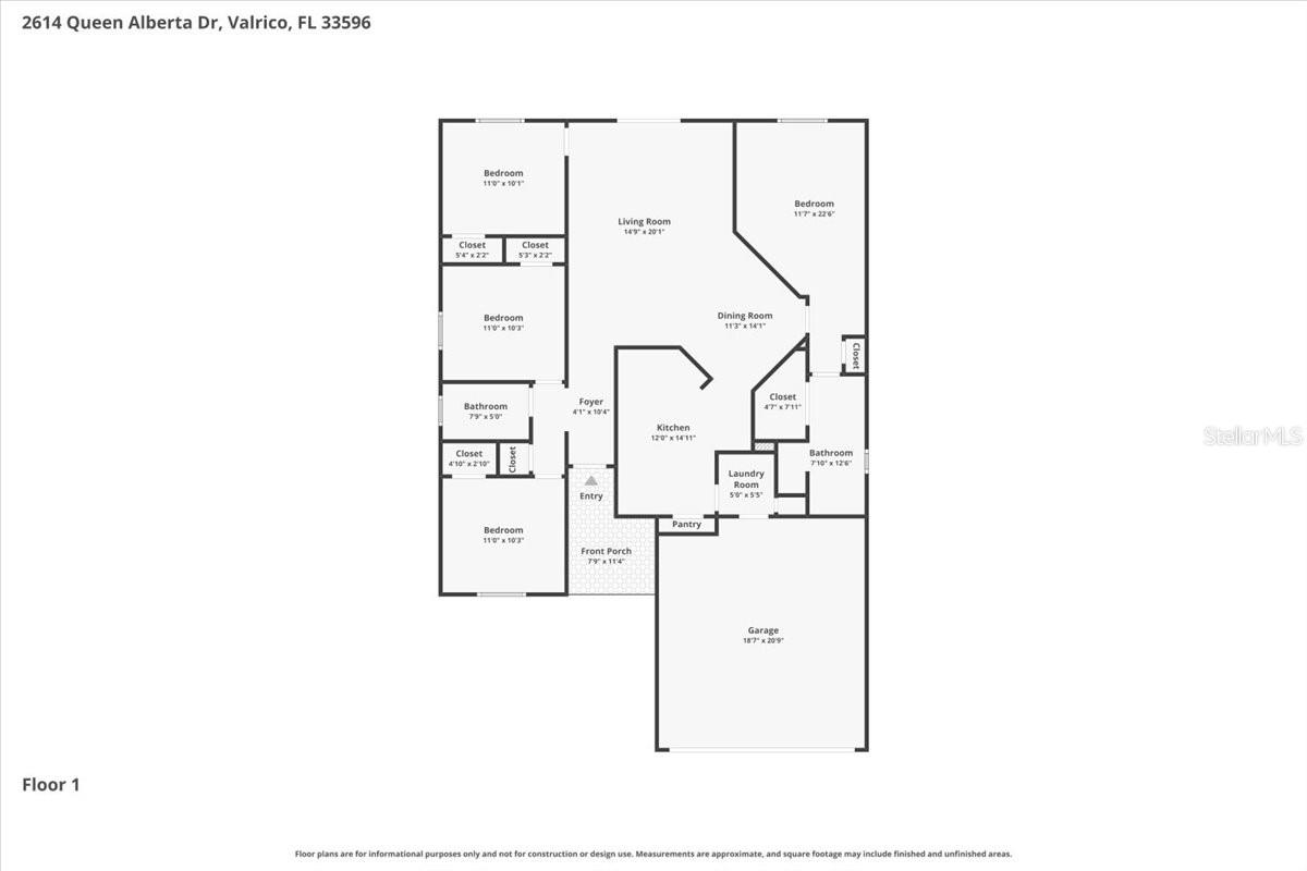 2614 QUEEN ALBERTA DR, VALRICO, FL, 33596