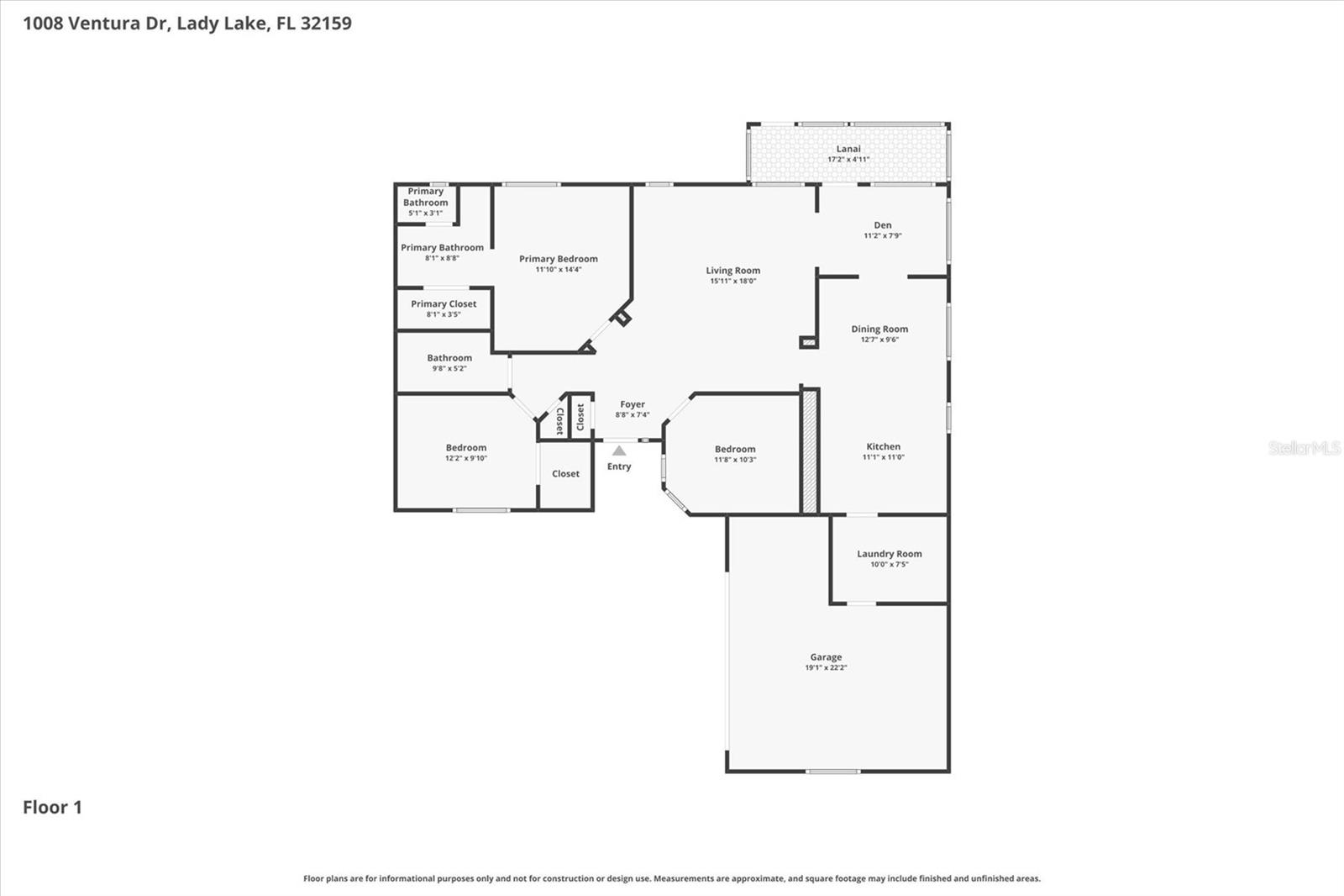 1008 VENTURA DR, THE VILLAGES, FL, 32159