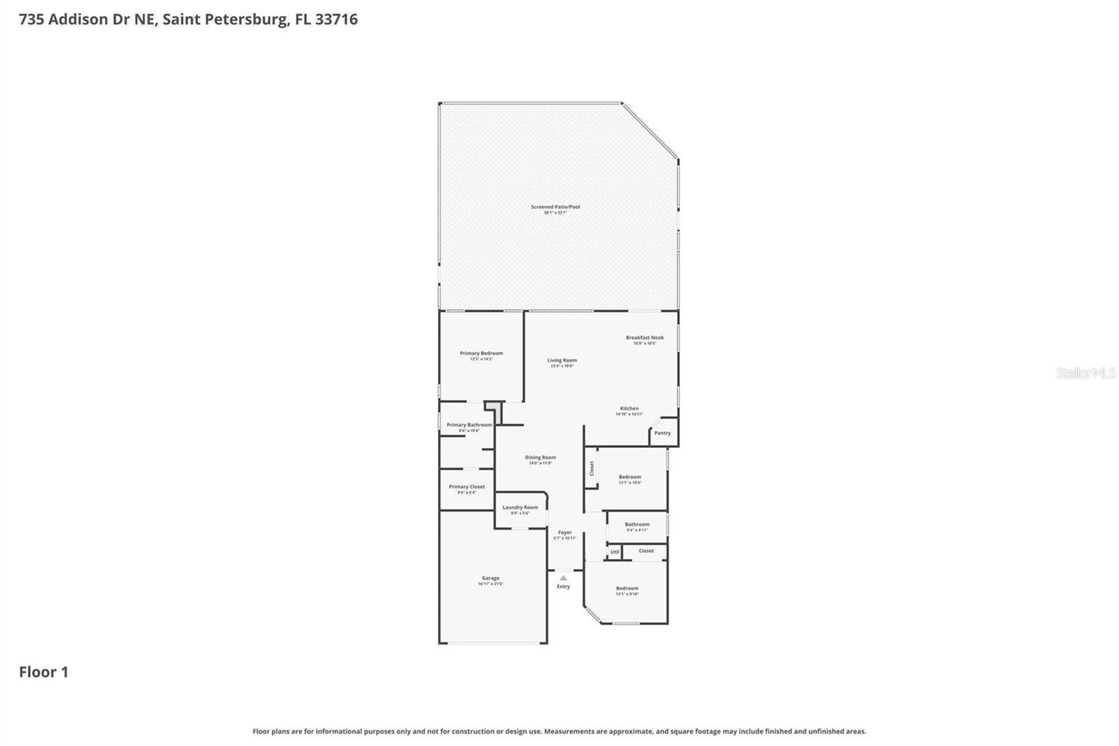 735 NE ADDISON DR, ST PETERSBURG, FL, 33716