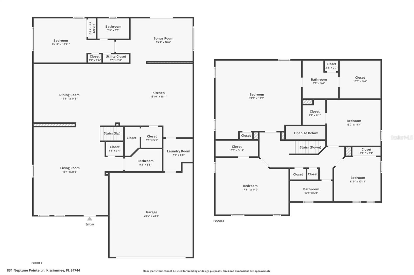 831 NEPTUNE POINTE LN, KISSIMMEE, FL, 34744