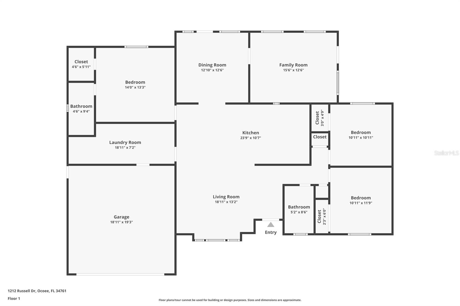 1212 RUSSELL DR, OCOEE, FL, 34761