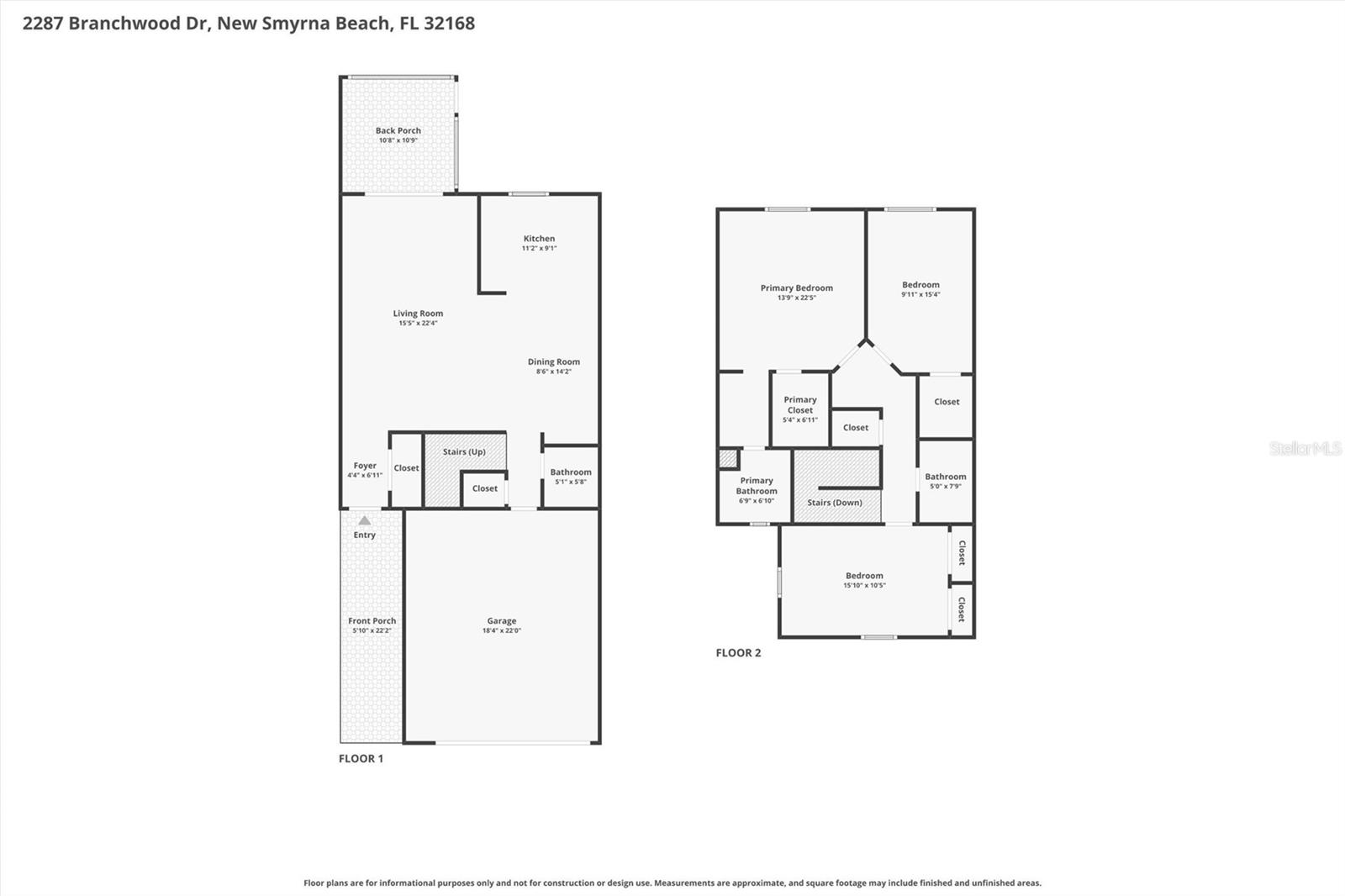 2287 BRANCHWOOD DR, NEW SMYRNA BEACH, FL, 32168