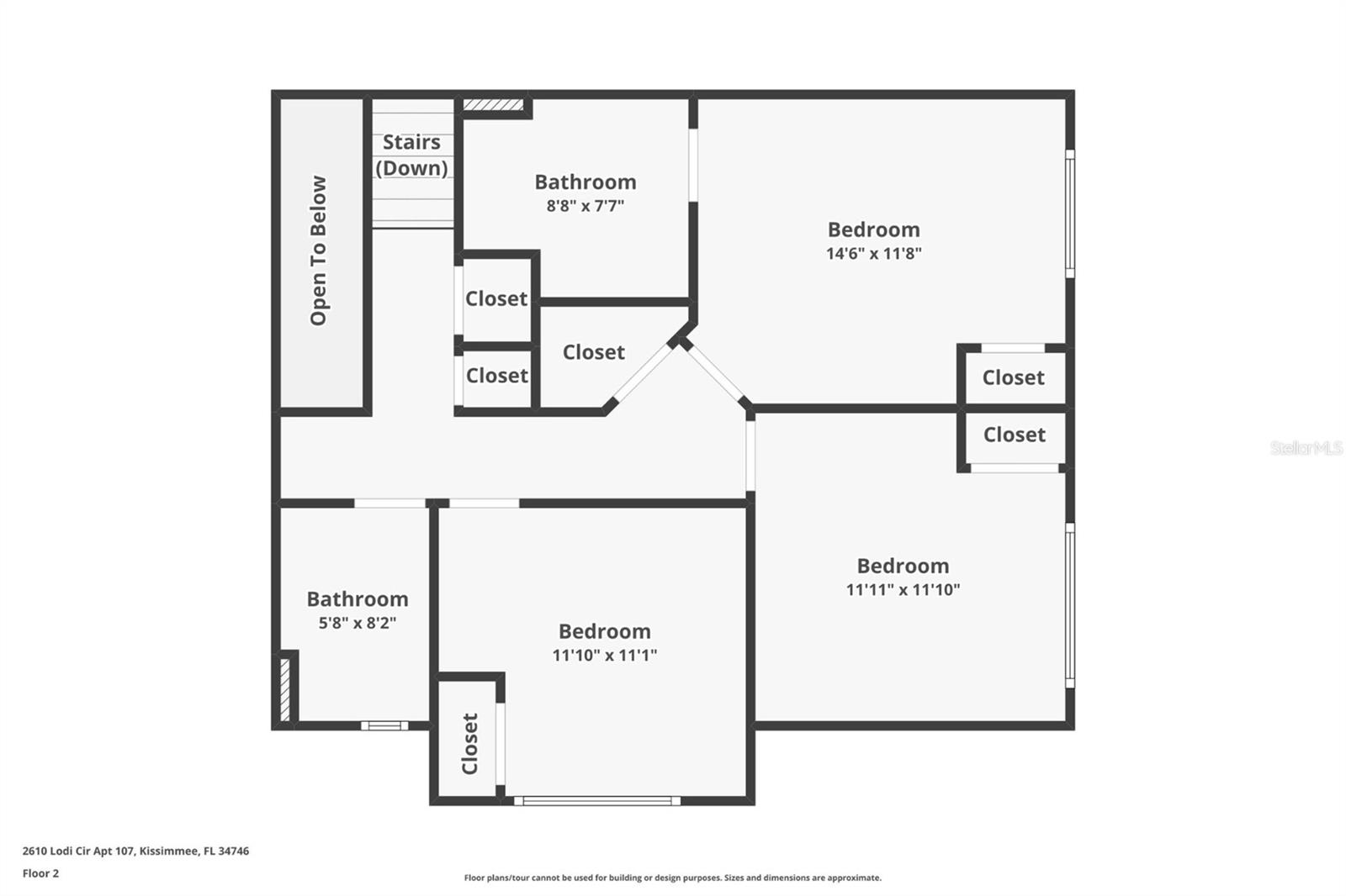 2610 LODI CIR #107, KISSIMMEE, FL, 34746