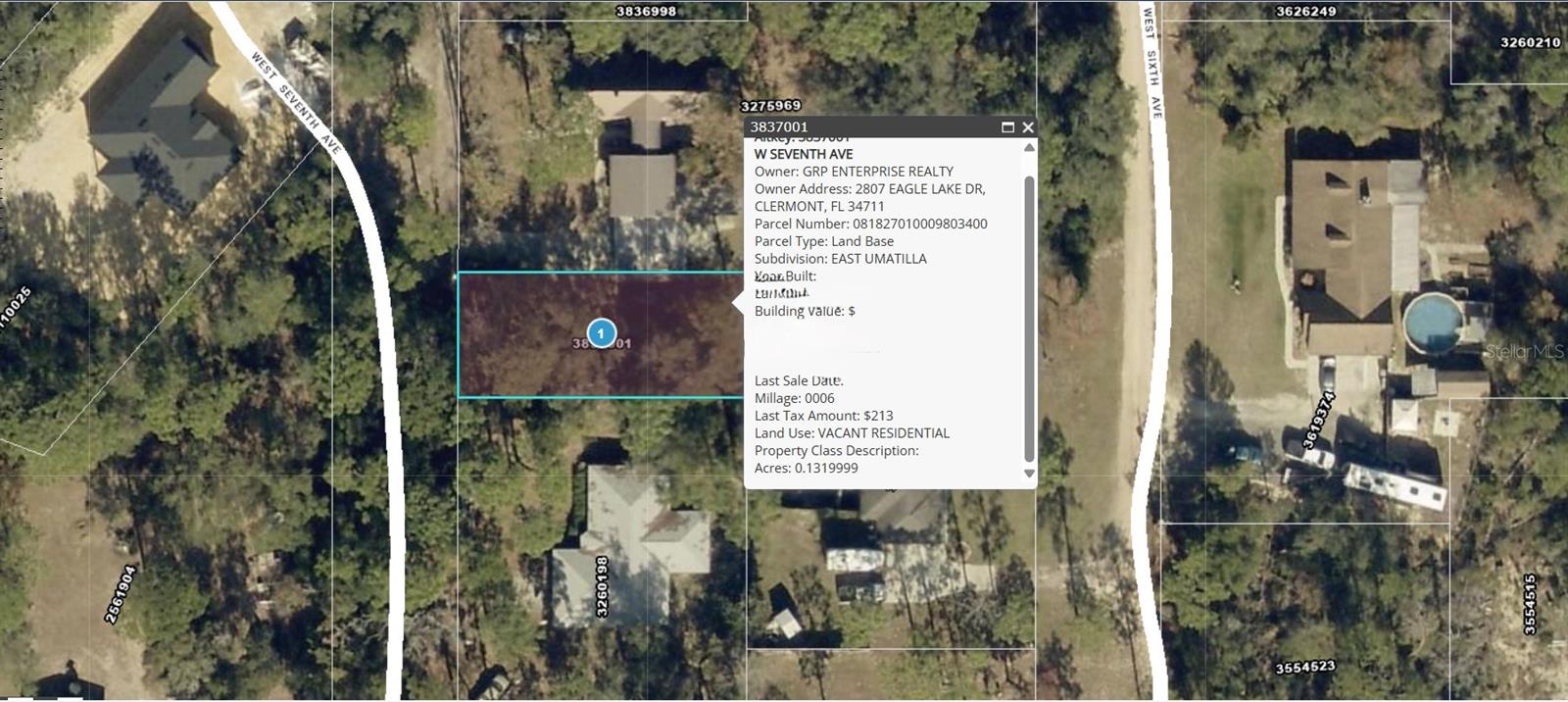 W SEVENTH AVE, UMATILLA, FL, 32784