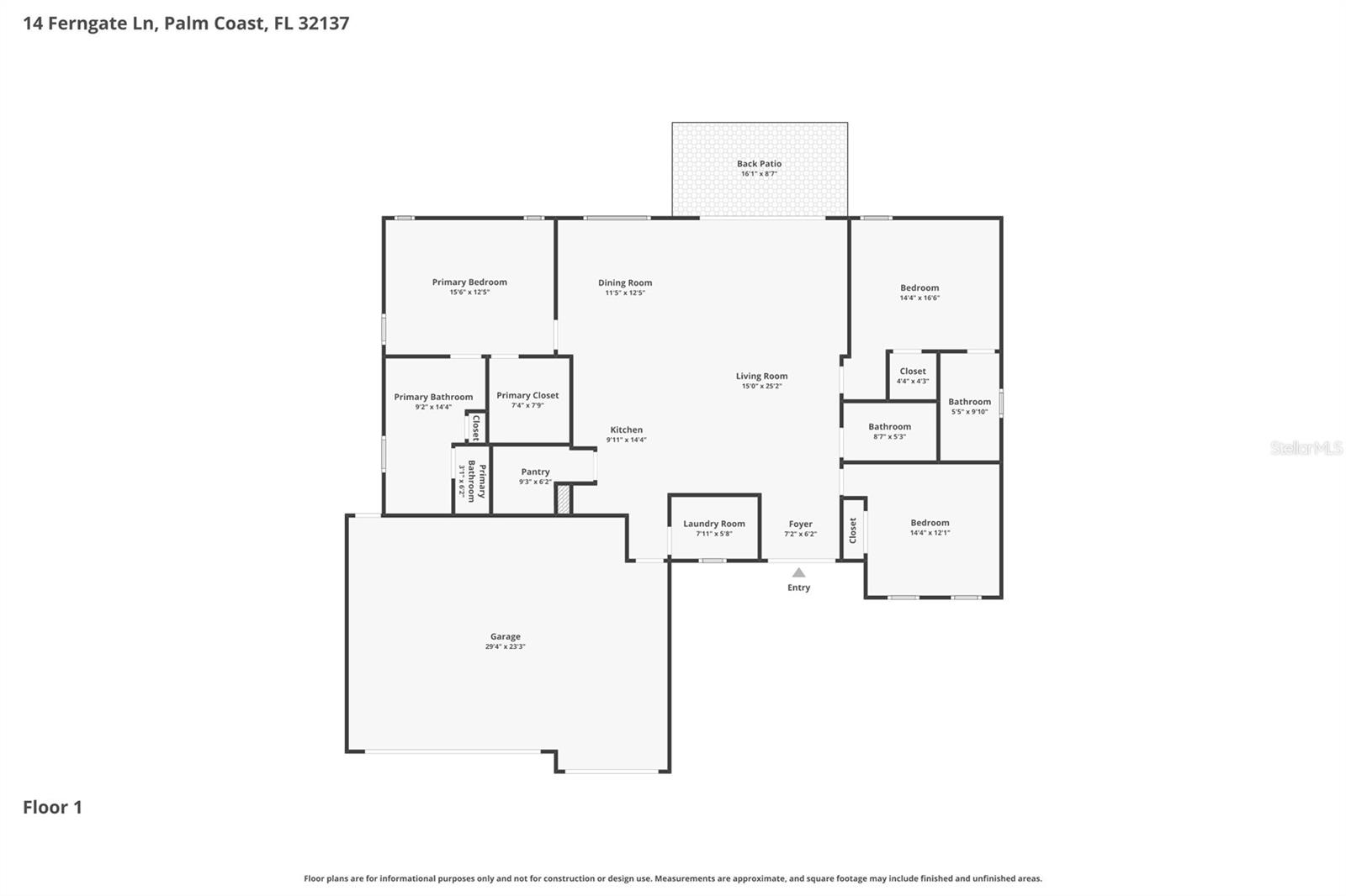 14 FERNGATE LN, PALM COAST, FL, 32137