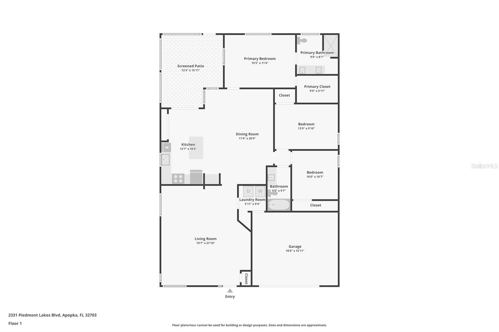 2331 PIEDMONT LAKES BLVD, APOPKA, FL, 32703