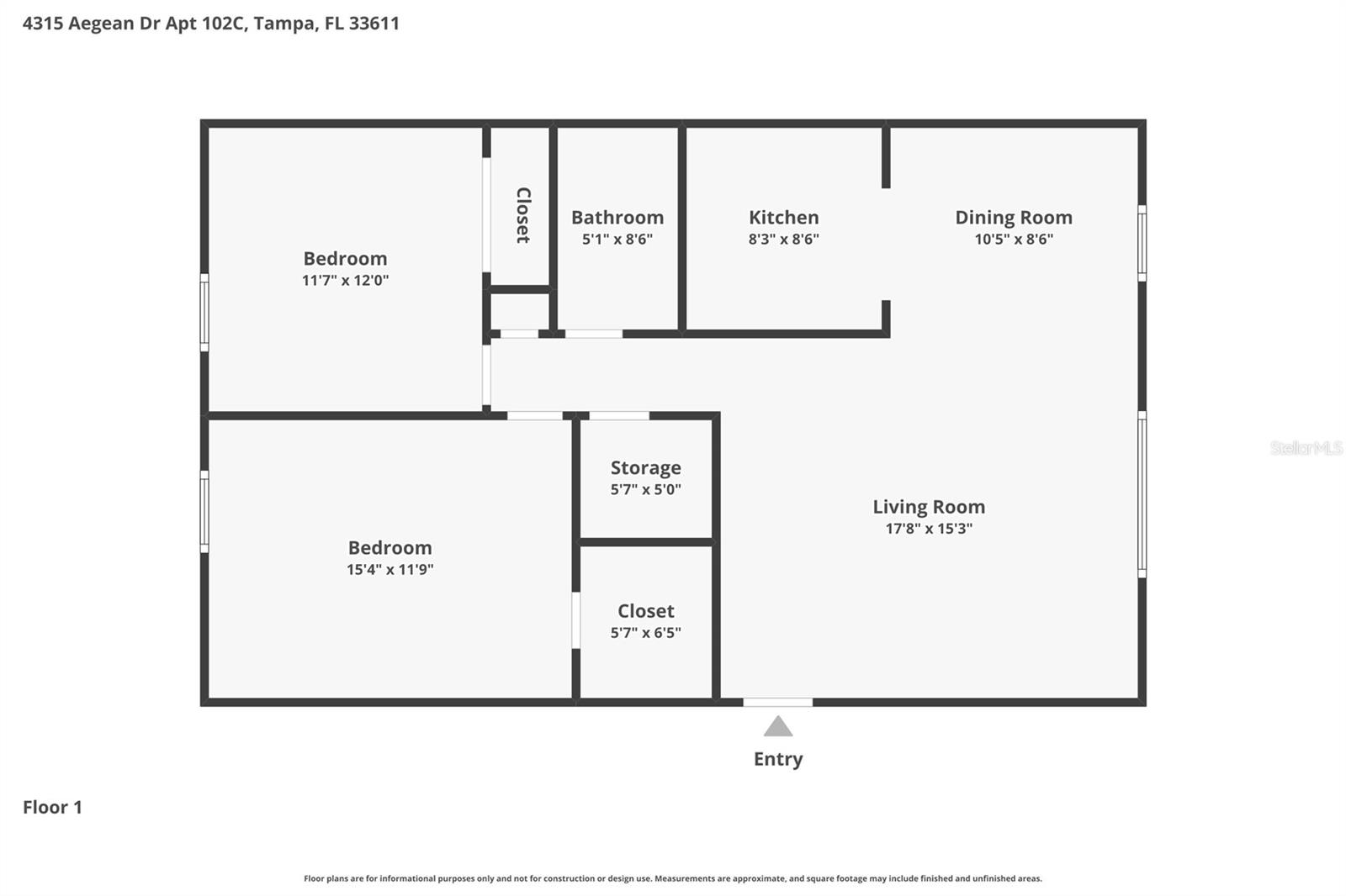 4315 AEGEAN DR #102 C, TAMPA, FL, 33611