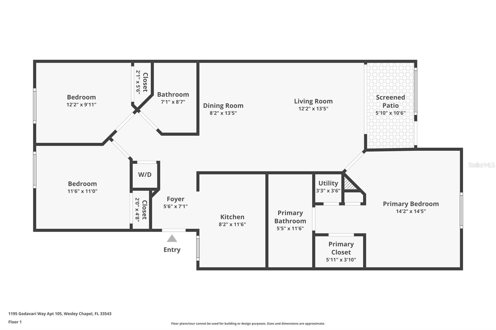 1195 GODAVARI WAY #105, WESLEY CHAPEL, FL, 33543