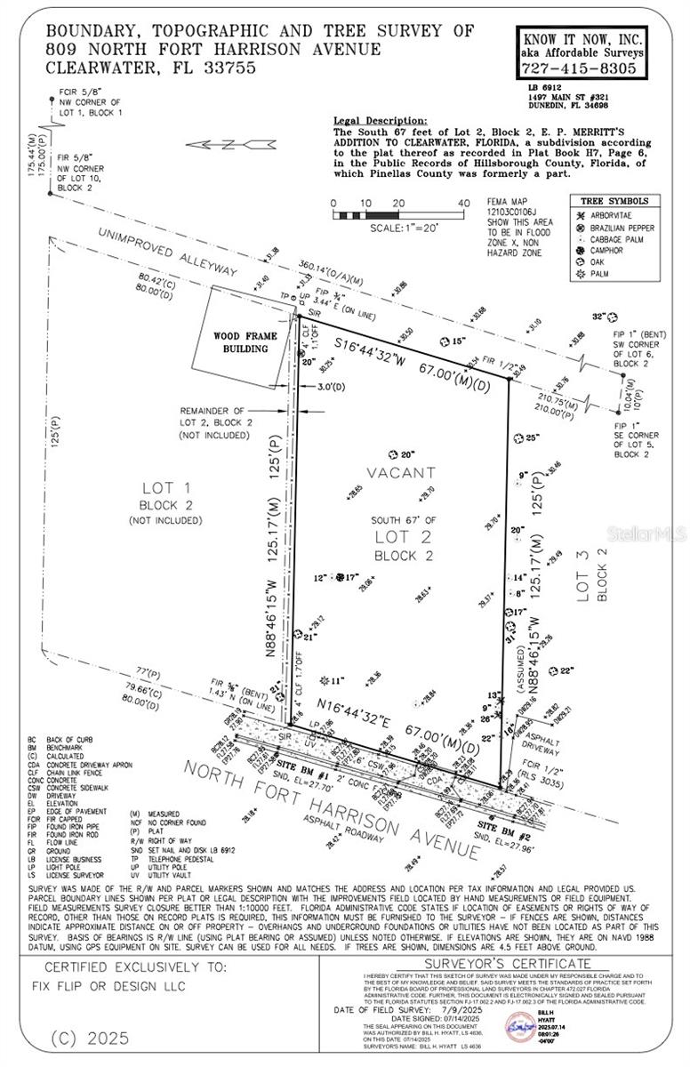 809 N FORT HARRISON AVE, CLEARWATER, FL, 33755