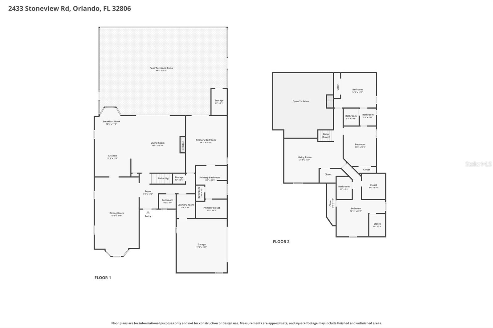 2433 STONEVIEW RD, ORLANDO, FL, 32806