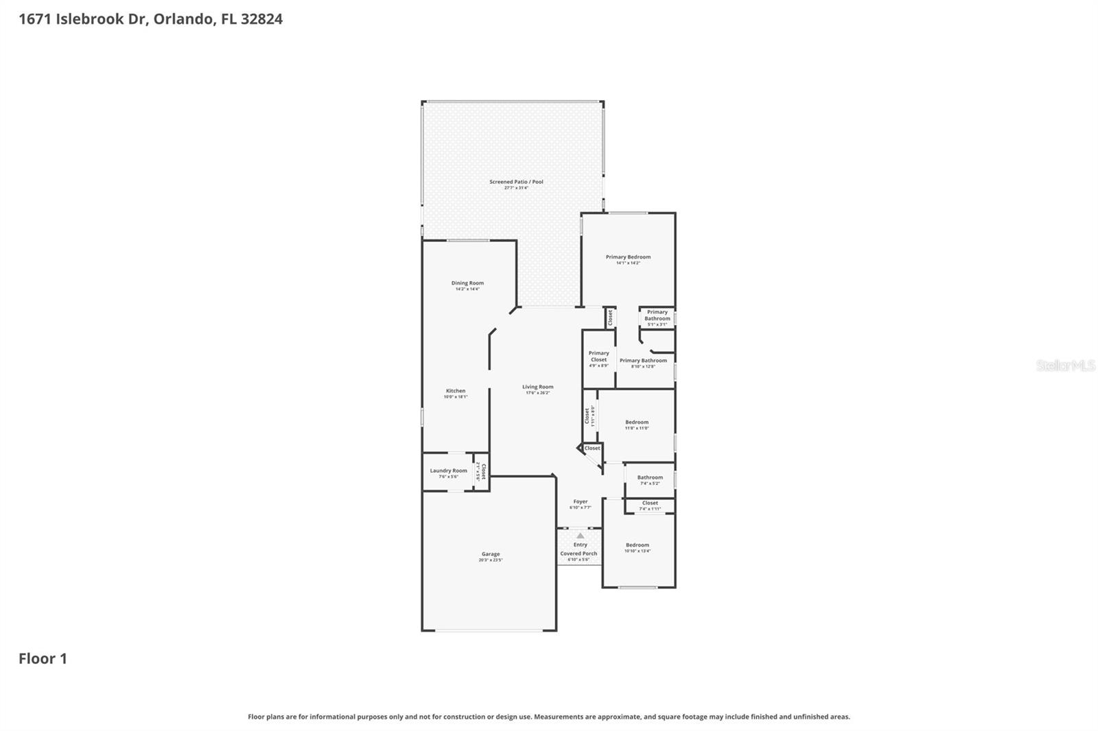 1671 ISLEBROOK DR, ORLANDO, FL, 32824