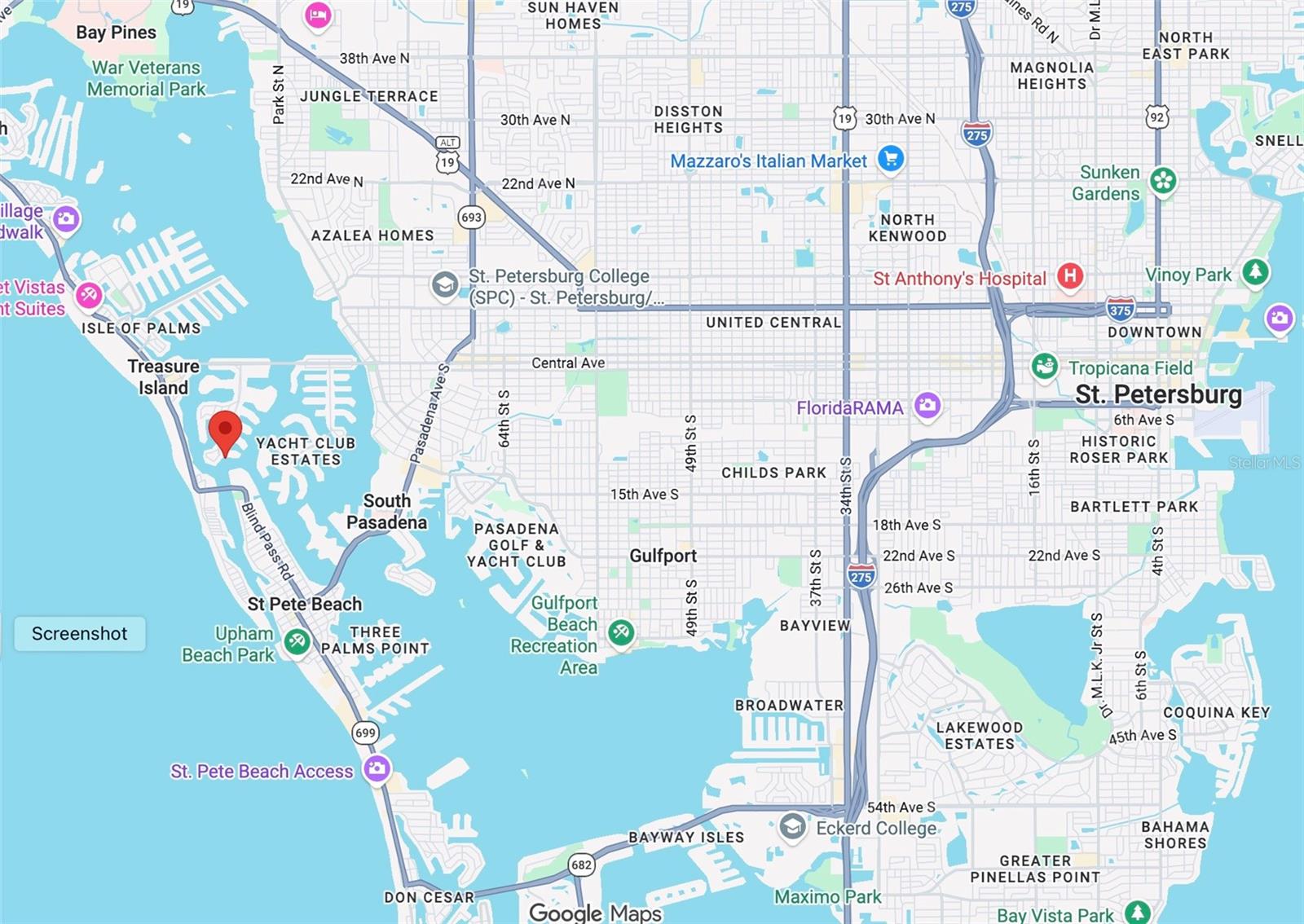 4 BELLEVUE DR, TREASURE ISLAND, FL, 33706