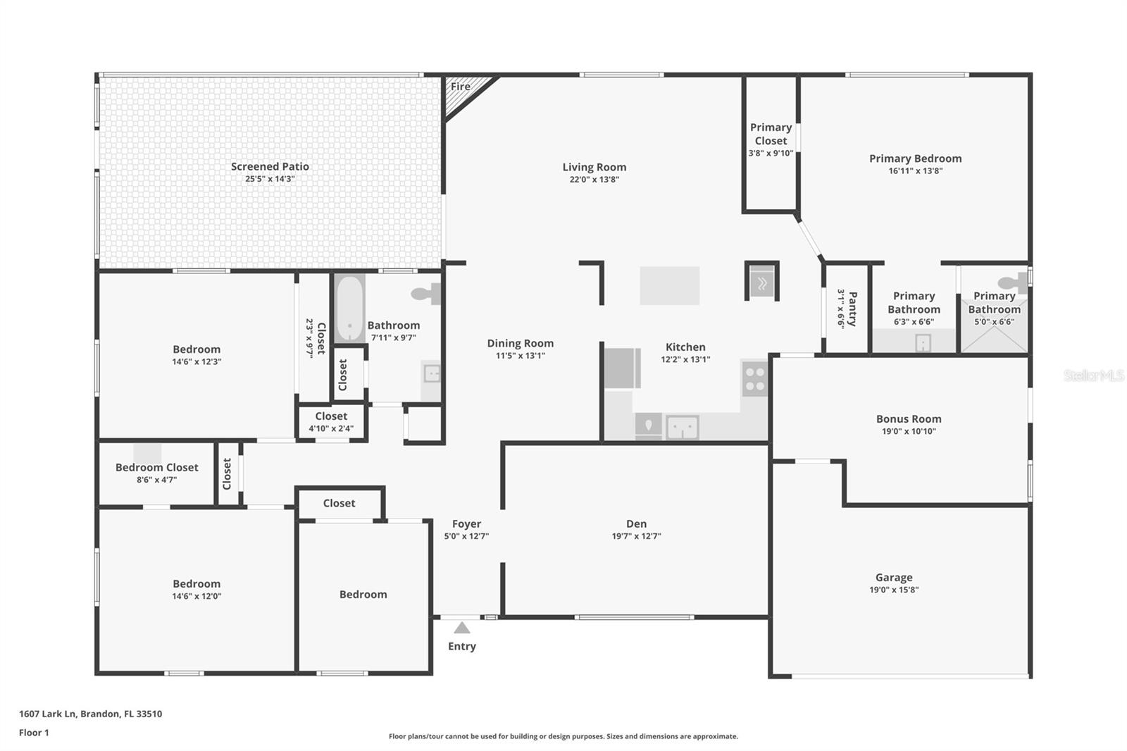 1607 LARK LN, BRANDON, FL, 33510