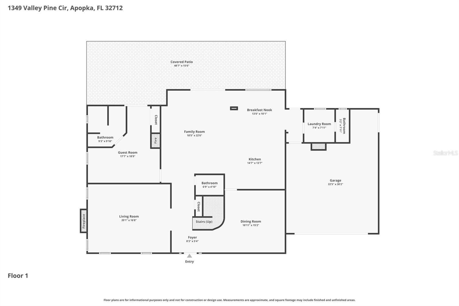1349 VALLEY PINE CIR, APOPKA, FL, 32712
