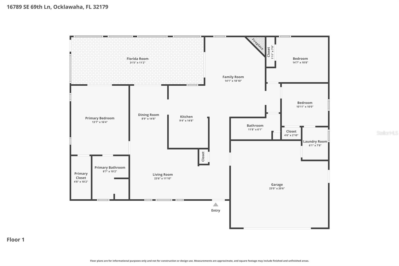 16789 SE 69TH LN, OCKLAWAHA, FL, 32179