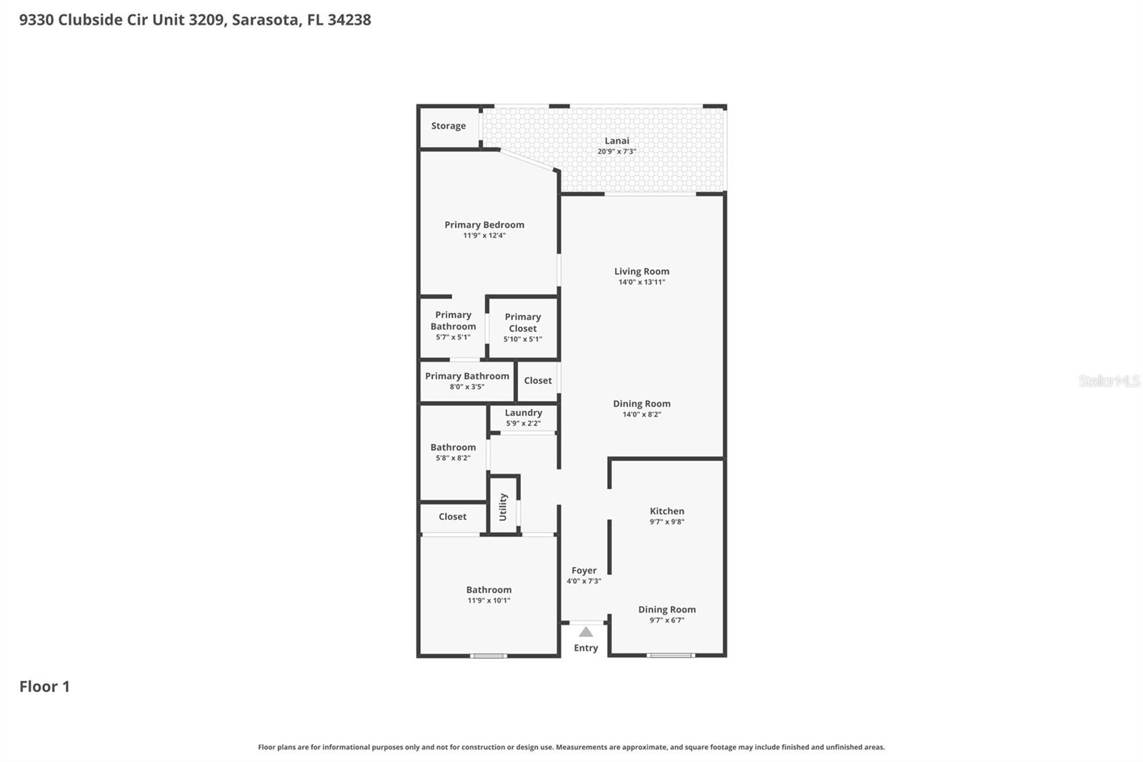 9330 CLUBSIDE CIR #3207, SARASOTA, FL, 34238