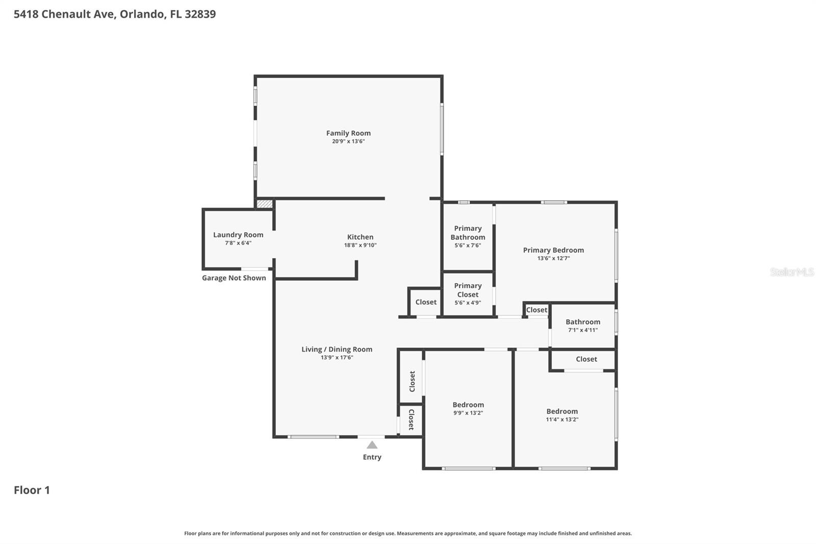 5418 CHENAULT AVE, ORLANDO, FL, 32839