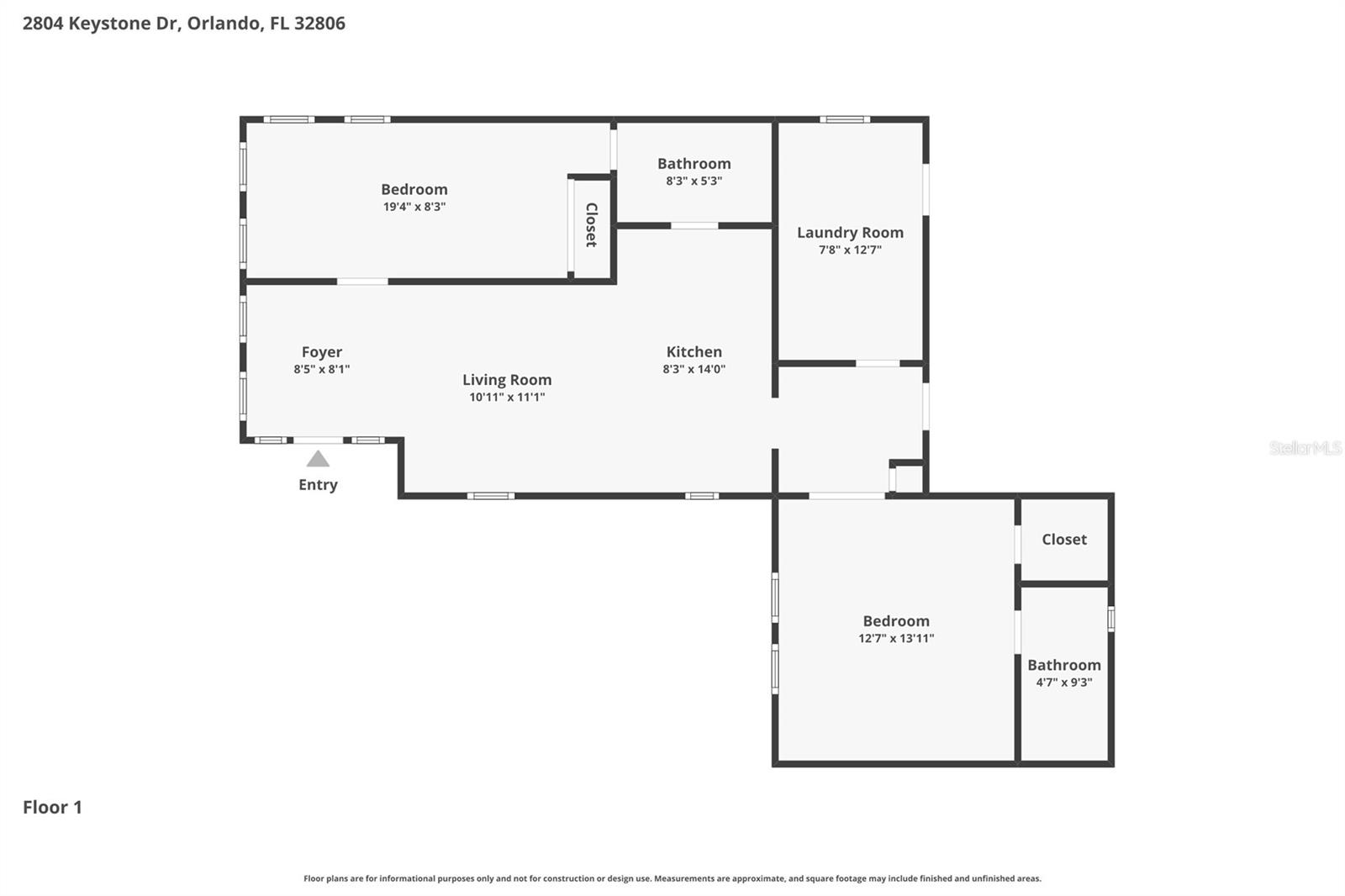 2804 KEYSTONE DR, ORLANDO, FL, 32806