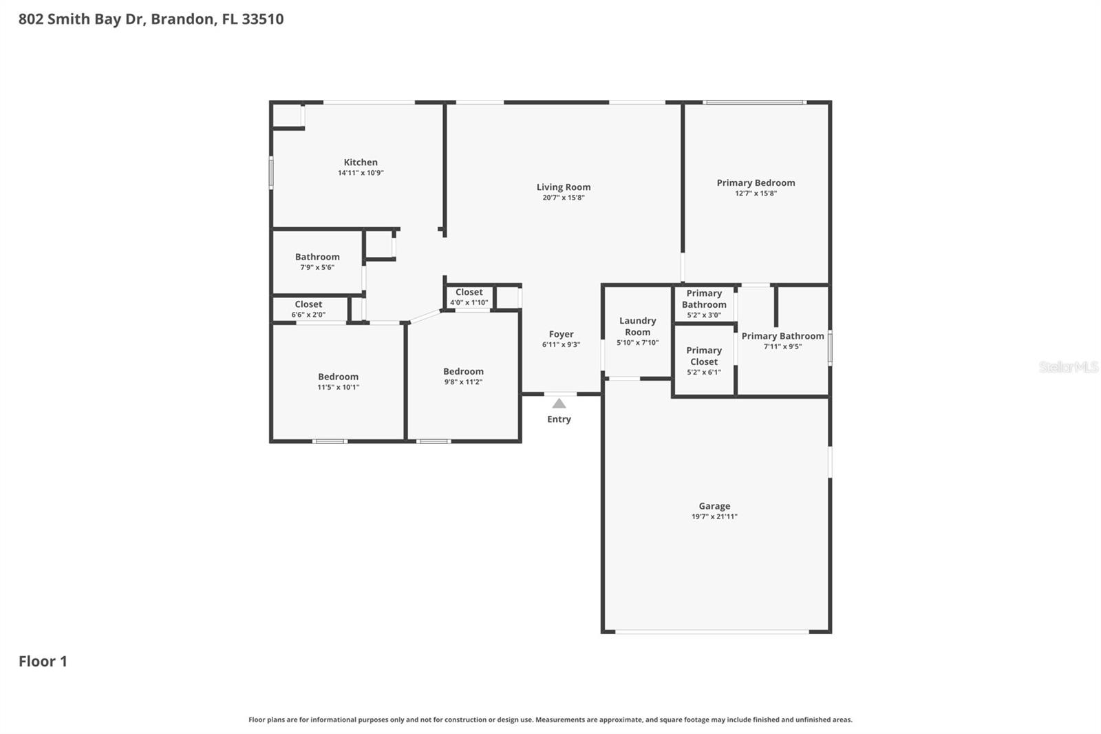 802 SMITH BAY DR, BRANDON, FL, 33510