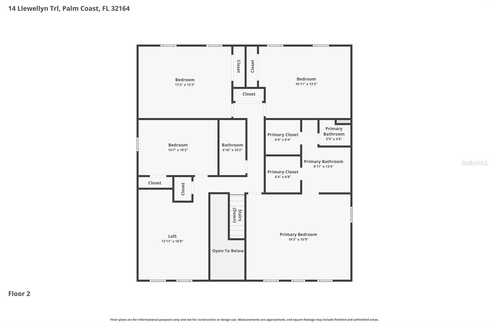 14 LLEWELLYN TRL, PALM COAST, FL, 32164