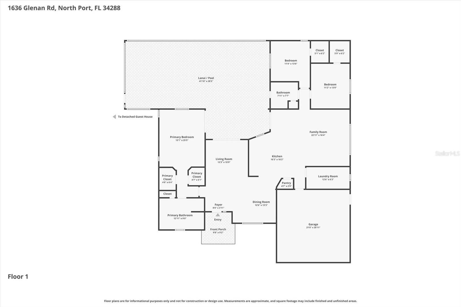 1636 GLENAN RD, NORTH PORT, FL, 34288