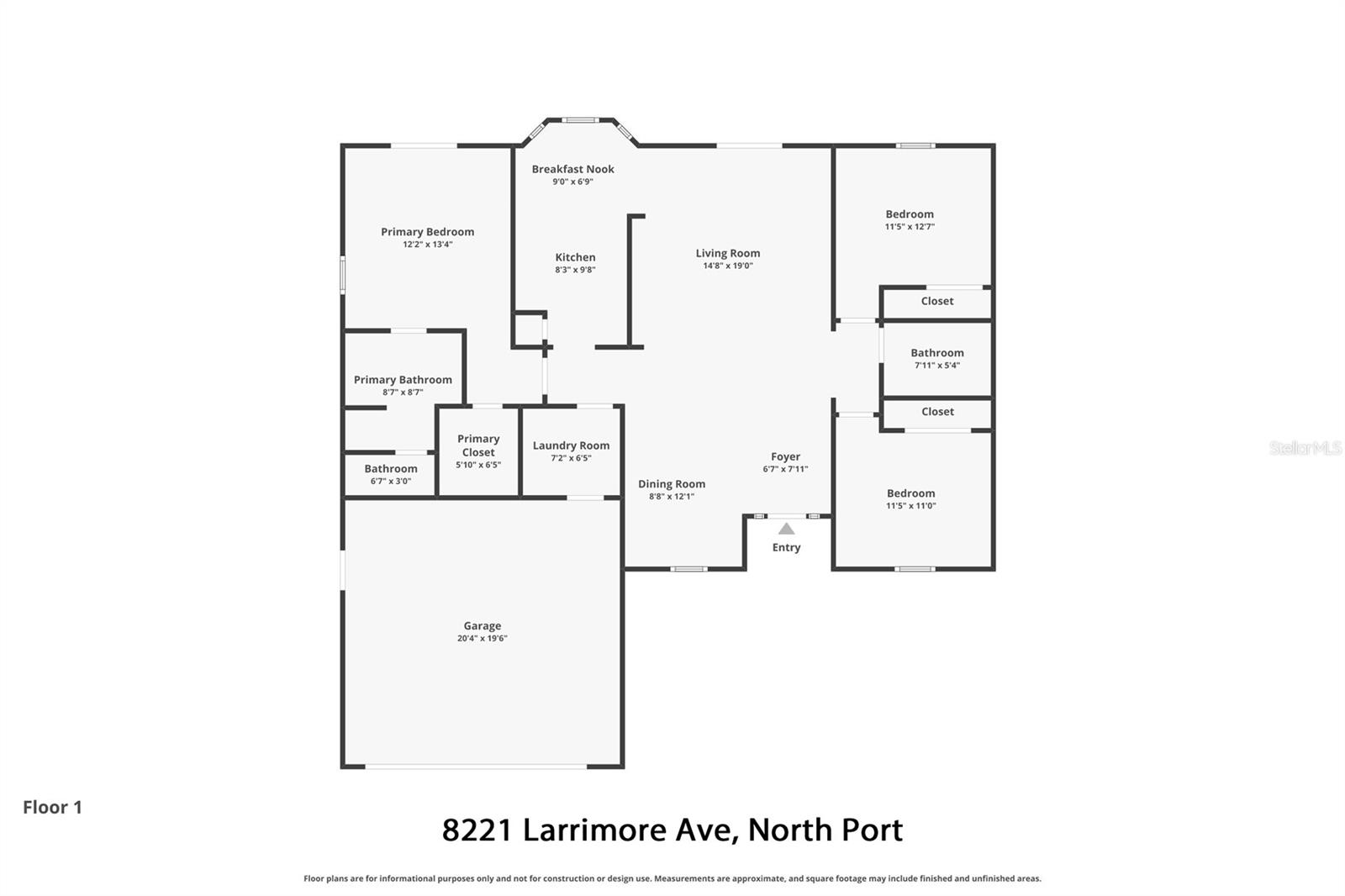 8221 LARRIMORE AVE, NORTH PORT, FL, 34291