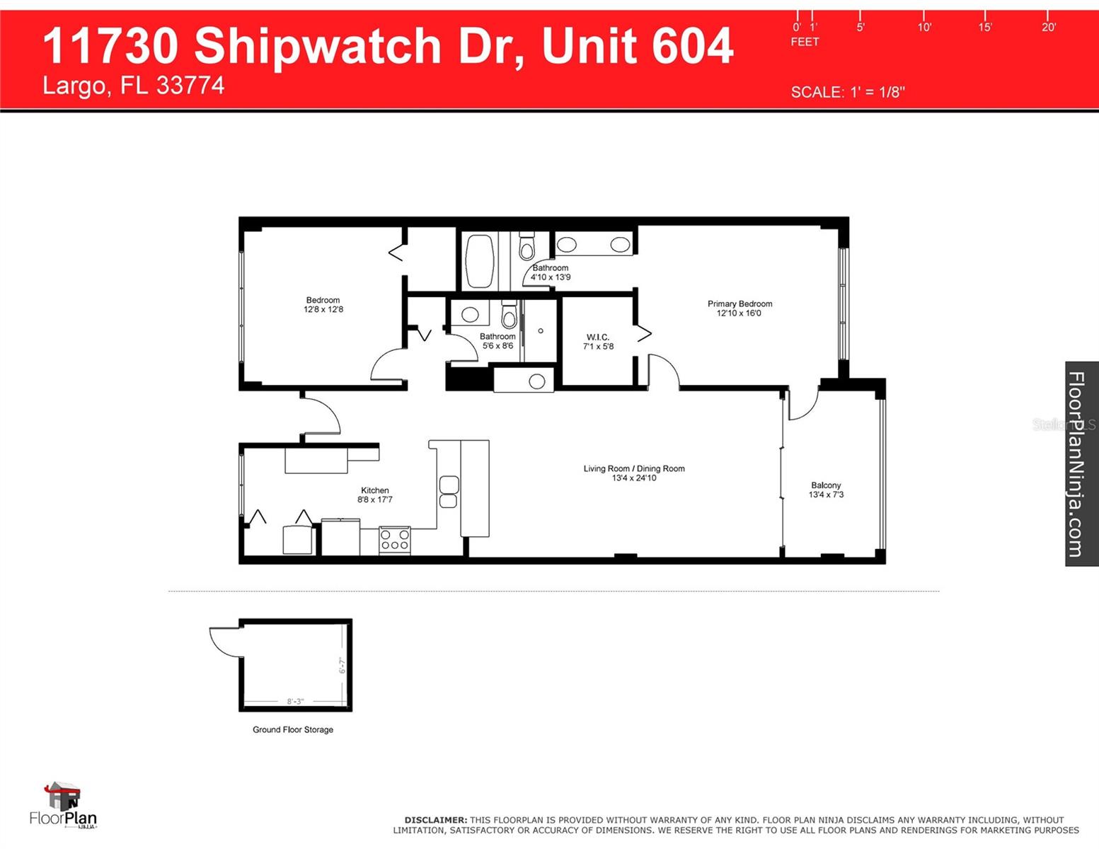 11730 SHIPWATCH DR #604, LARGO, FL, 33774