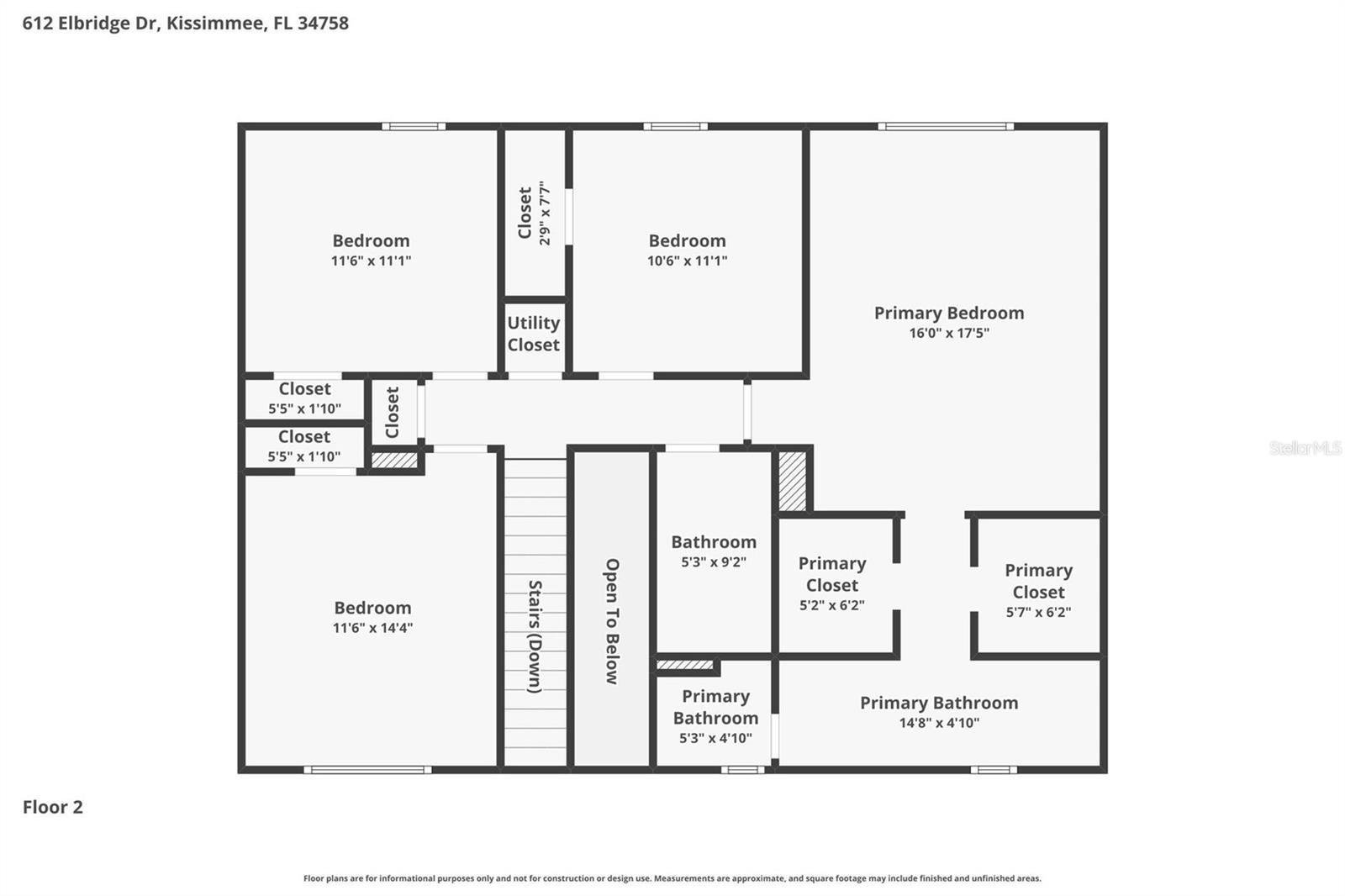 612 ELBRIDGE DR, KISSIMMEE, FL, 34758