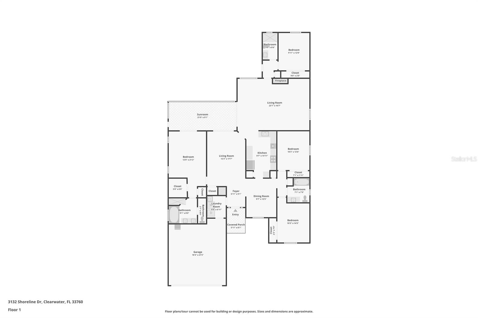 3132 SHORELINE DR, CLEARWATER, FL, 33760