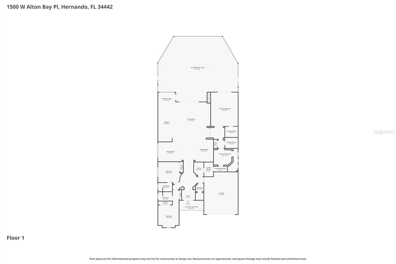 1500 W ALTON BAY PL, HERNANDO, FL, 34442